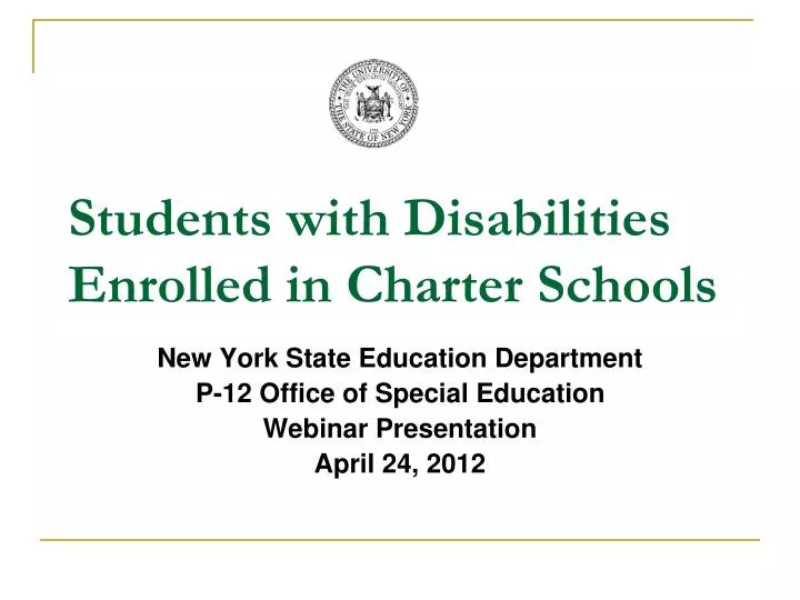 students with disabilities enrolled in charter schools