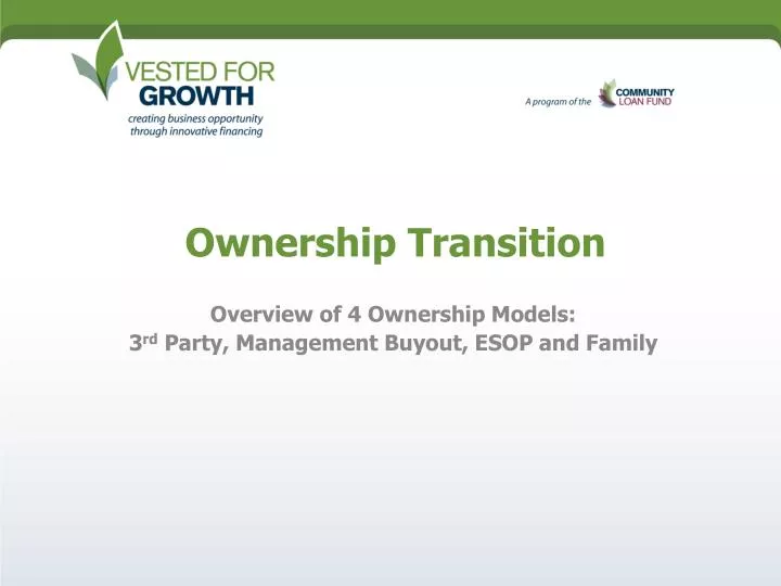 ownership transition