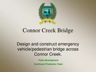 Connor Creek Bridge
