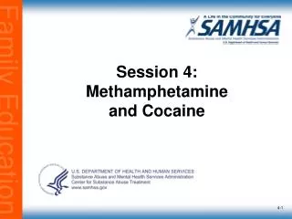 Session 4: Methamphetamine and Cocaine