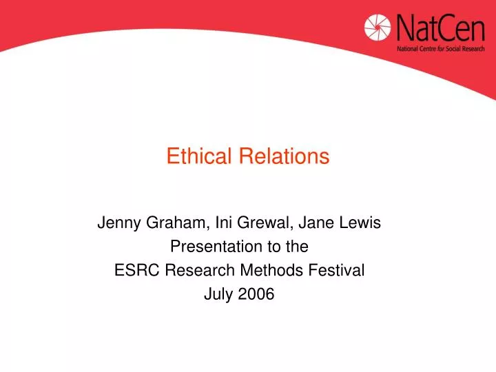 ethical relations