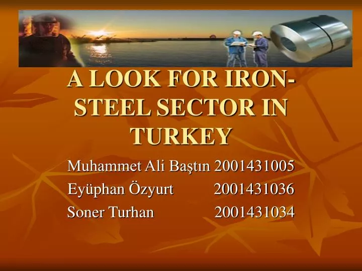 a look for iron steel sector in turkey