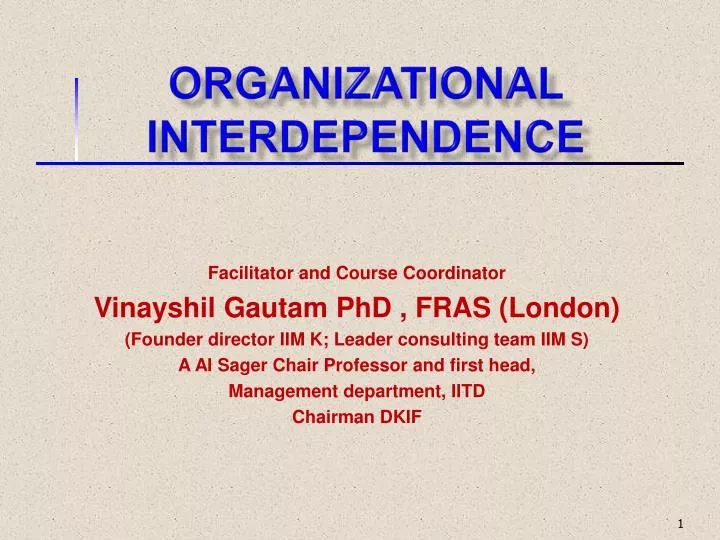 organizational interdependence
