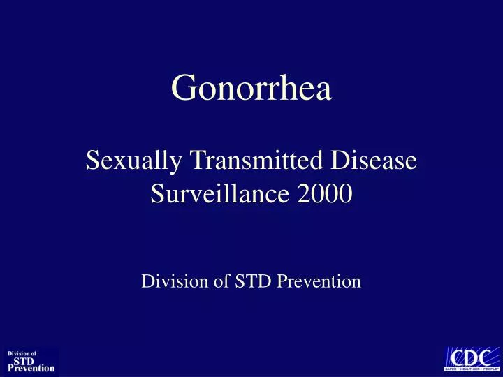 gonorrhea sexually transmitted disease surveillance 2000