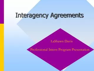 Interagency Agreements