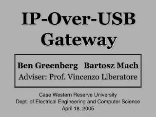 IP-Over-USB Gateway