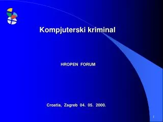 Croatia, Zagreb 04 . 0 5 . 2000 .
