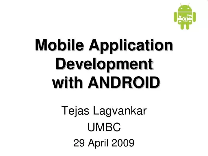 mobile application development with android