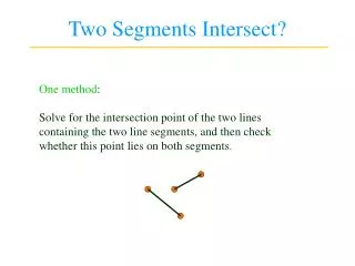Two Segments Intersect?