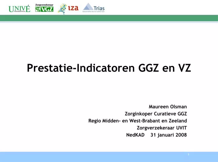 prestatie indicatoren ggz en vz