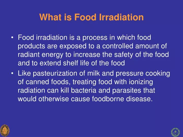 what is food irradiation