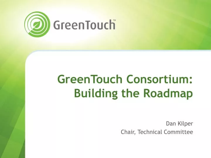 greentouch consortium building the roadmap