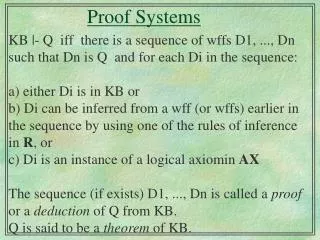 Proof Systems