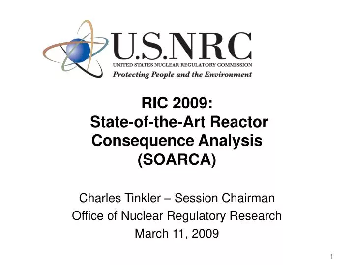 ric 2009 state of the art reactor consequence analysis soarca