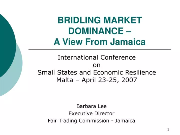 bridling market dominance a view from jamaica