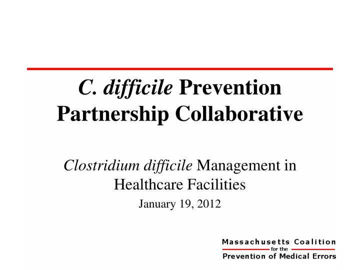 c difficile prevention partnership collaborative
