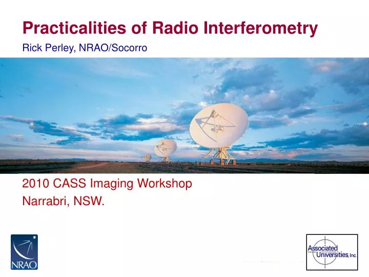 practicalities of radio interferometry