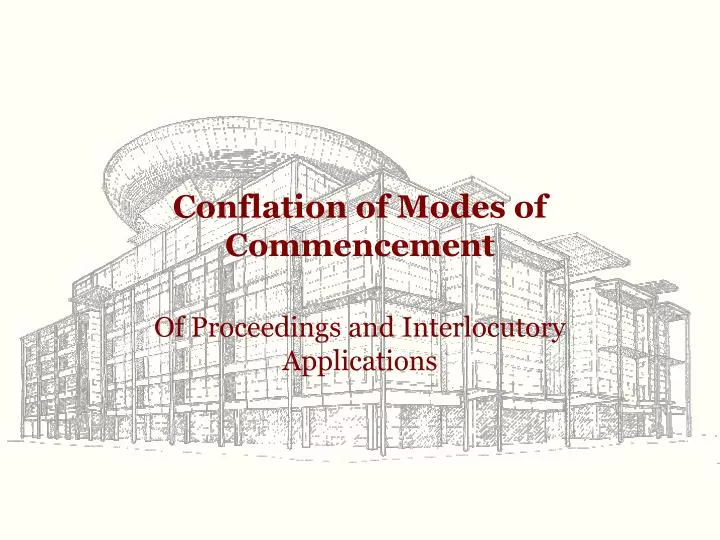 conflation of modes of commencement