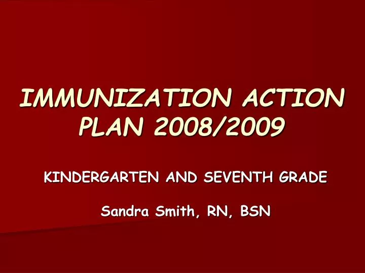 immunization action plan 2008 2009