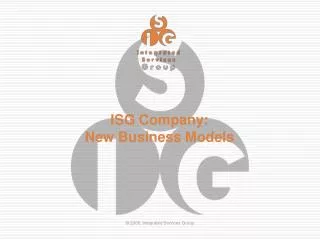 ISG Company: New Business Models