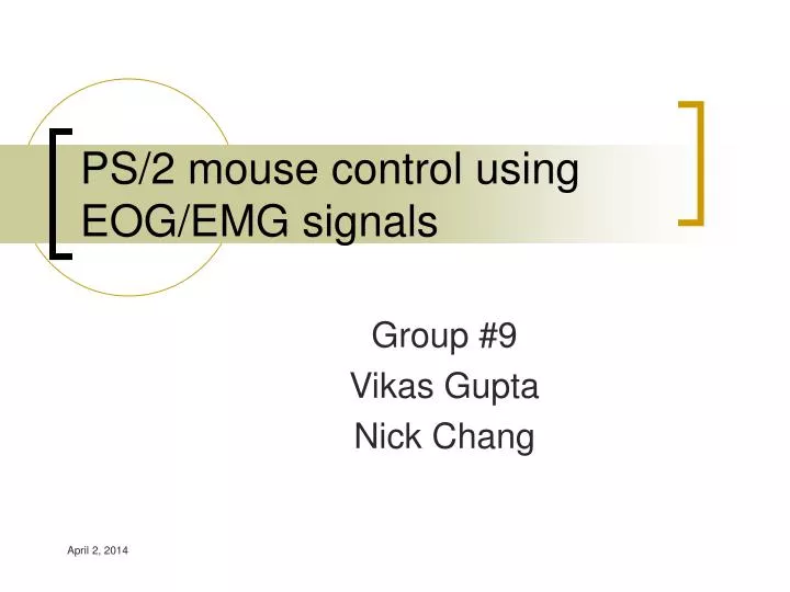 ps 2 mouse control using eog emg signals