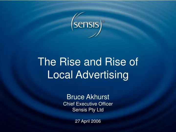 the rise and rise of local advertising