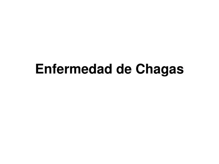 enfermedad de chagas