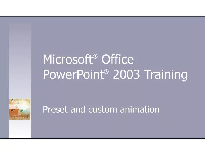 microsoft office powerpoint 2003 training