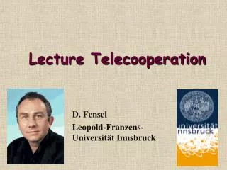 Lecture Telecooperation