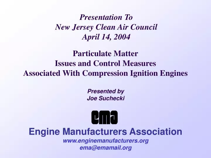 presentation to new jersey clean air council april 14 2004