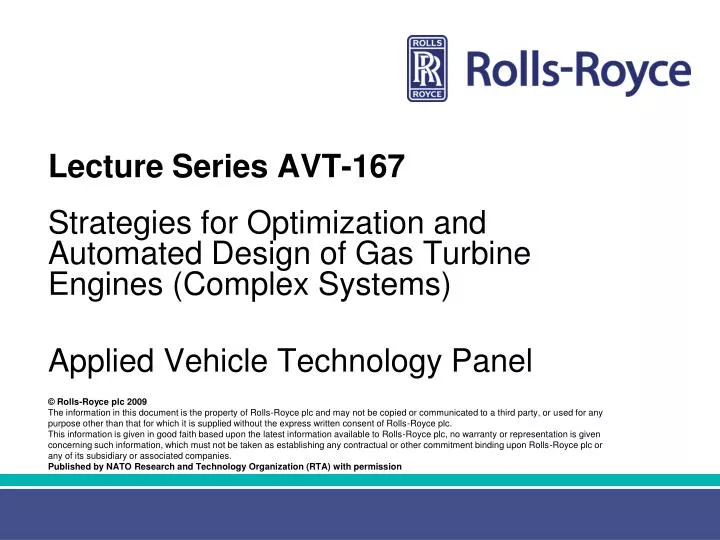 lecture series avt 167