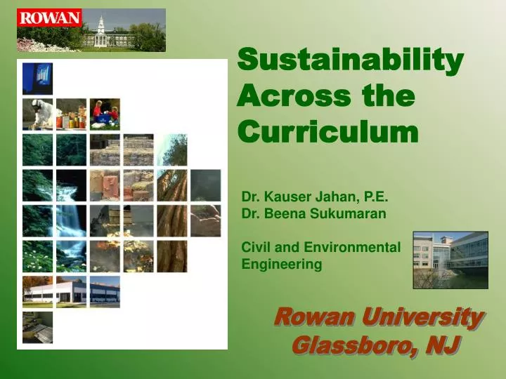 sustainability across the curriculum