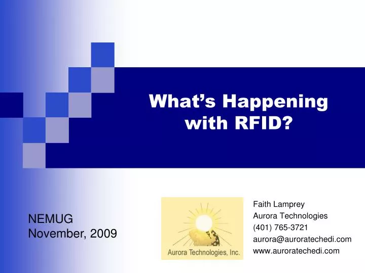what s happening with rfid