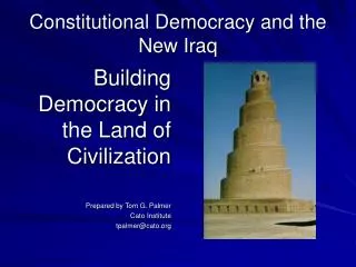 Constitutional Democracy and the New Iraq