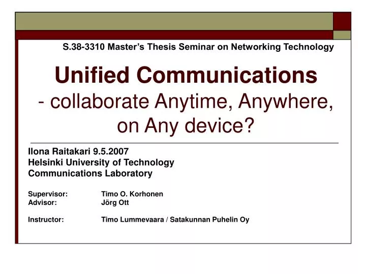 unified communications collaborate anytime anywhere on any device
