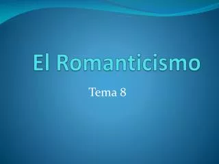 el romanticismo