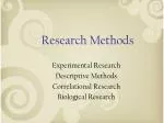 Research Methods - slide 1