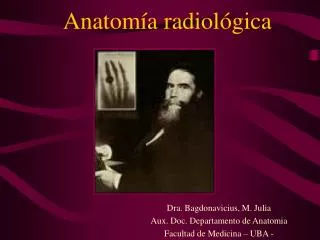 anatom a radiol gica