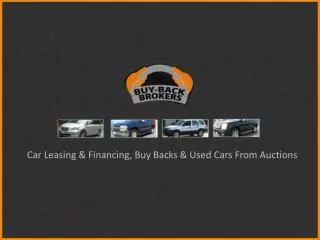 Car Leasing & Financing - Buy Back Brokers