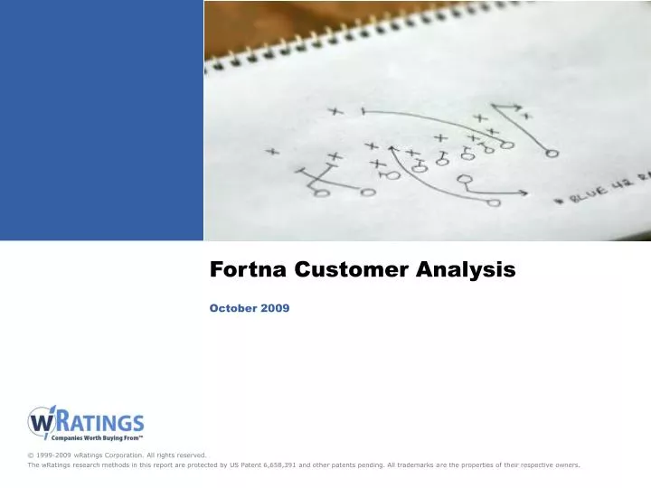 fortna customer analysis october 2009