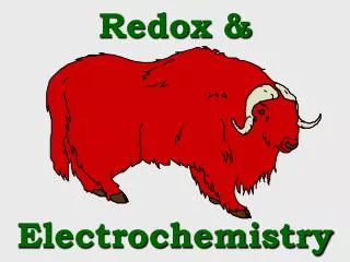 Redox &amp; Electrochemistry