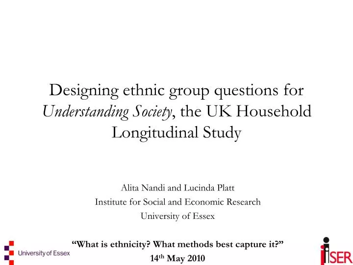 designing ethnic group questions for understanding society the uk household longitudinal study
