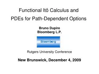 Functional Itô Calculus and PDEs for Path-Dependent Options