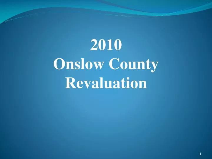 2010 onslow county revaluation