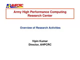 Army High Performance Computing Research Center