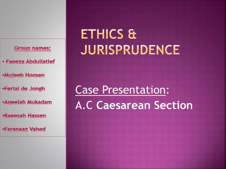 ethics jurisprudence