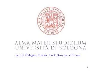 Sedi di Bologna, Cesena , Forlì, Ravenna e Rimini