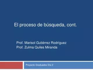 el proceso de b squeda cont