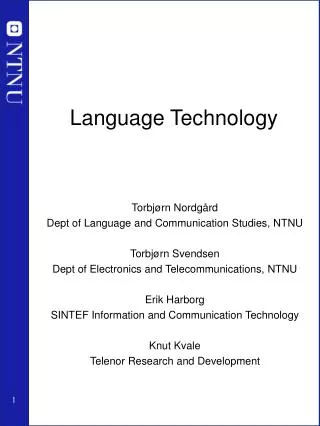 Language Technology