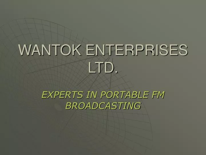 wantok enterprises ltd